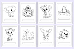 Animal Coloring Activity Book for Kids - CraftNest - Digital Crafting and Art