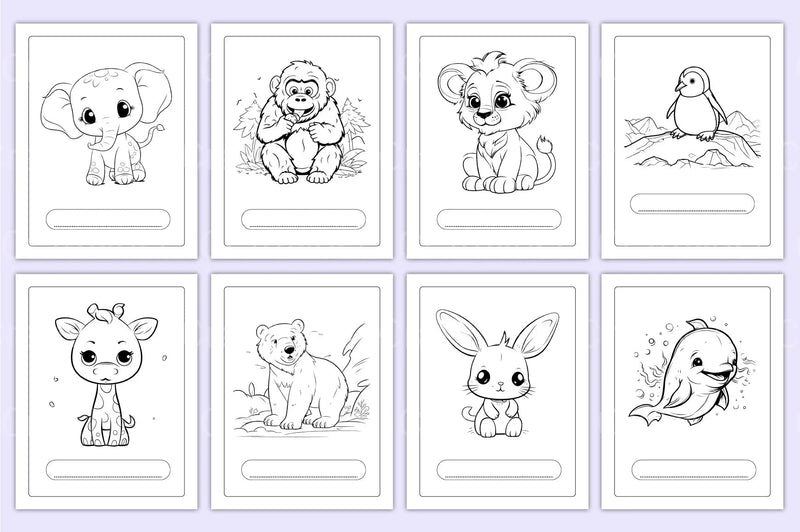 Animal Coloring Activity Book for Kids - CraftNest - Digital Crafting and Art
