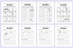 Kindergarten CVCE Workbook for Early Literacy Skills - CraftNest - Digital Crafting and Art