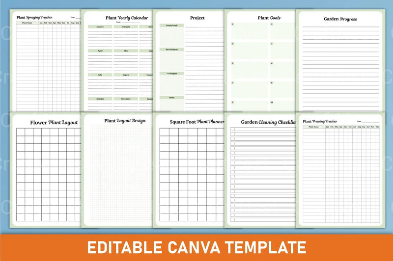 Home Plant Care Planner Template - CraftNest - Digital Crafting and Art