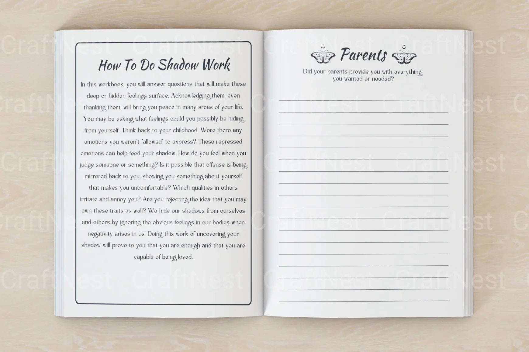Shadow Work Prompts for Personal Growth - CraftNest - Digital Crafting and Art