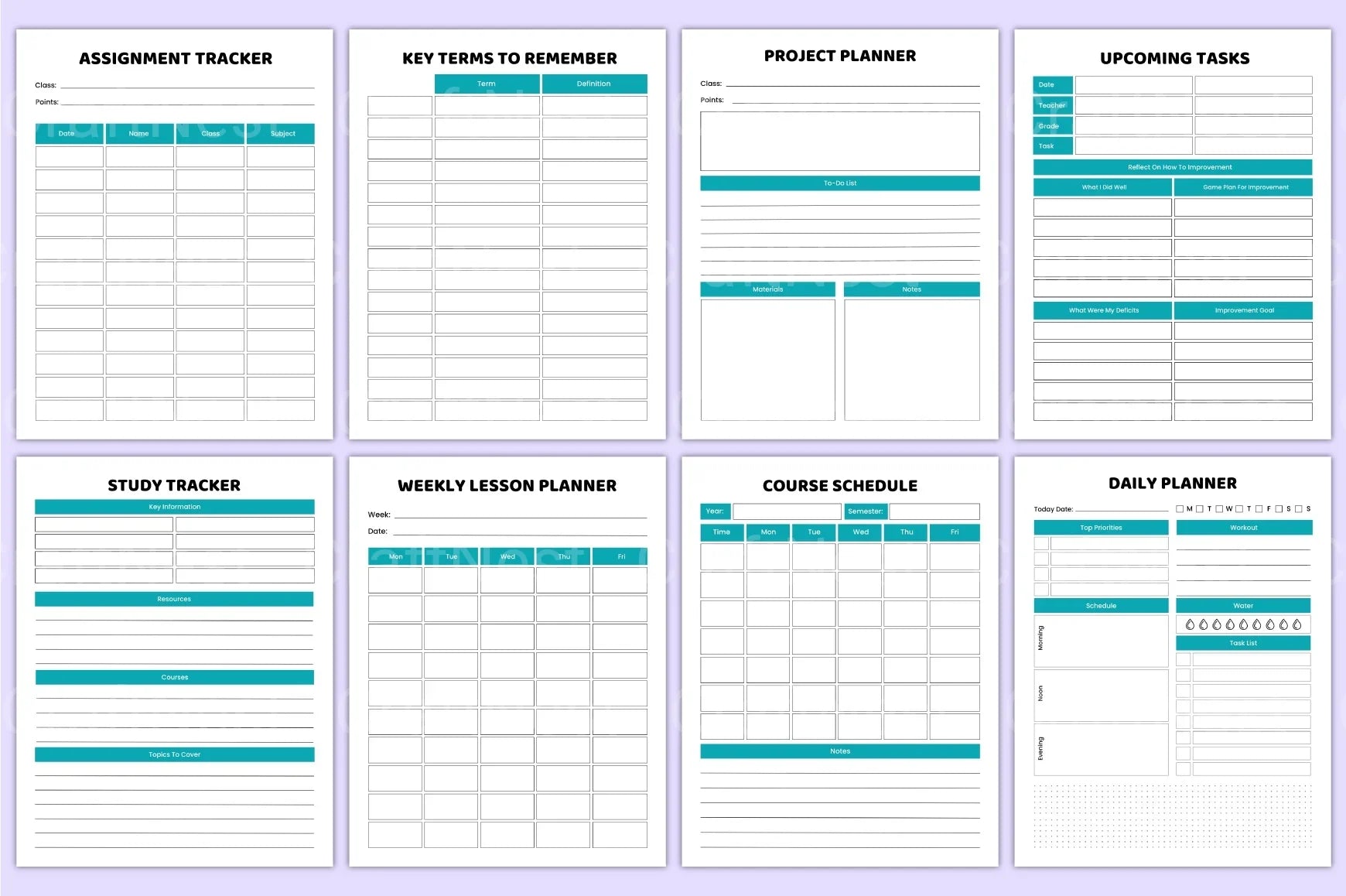 Nursing Student Organizer for Efficient Study Planning - CraftNest - Digital Crafting and Art