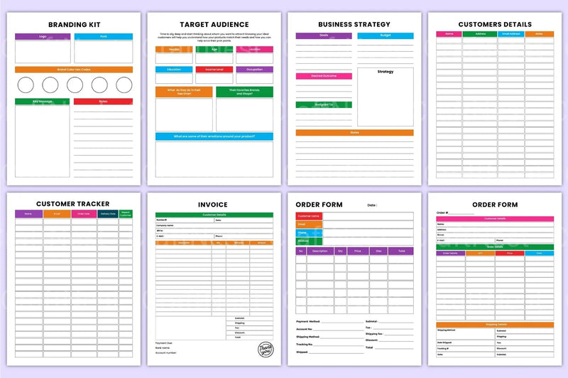 Business Management Organizer - CraftNest - Digital Crafting and Art