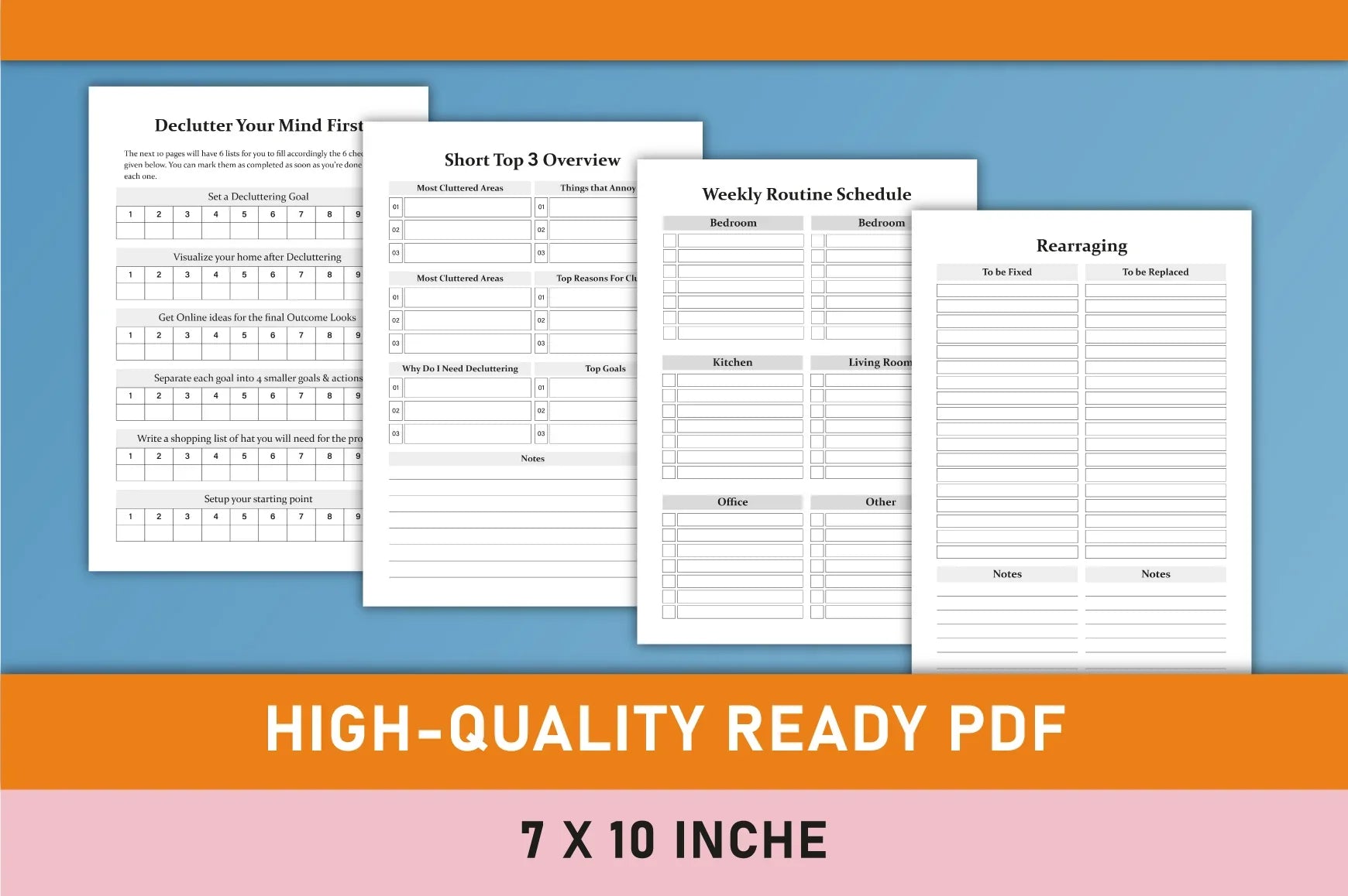 Decluttering Planner Organizer Bundle - CraftNest - Digital Crafting and Art