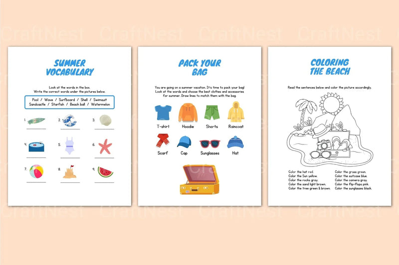 Summer Booklet Guide - CraftNest - Digital Crafting and Art