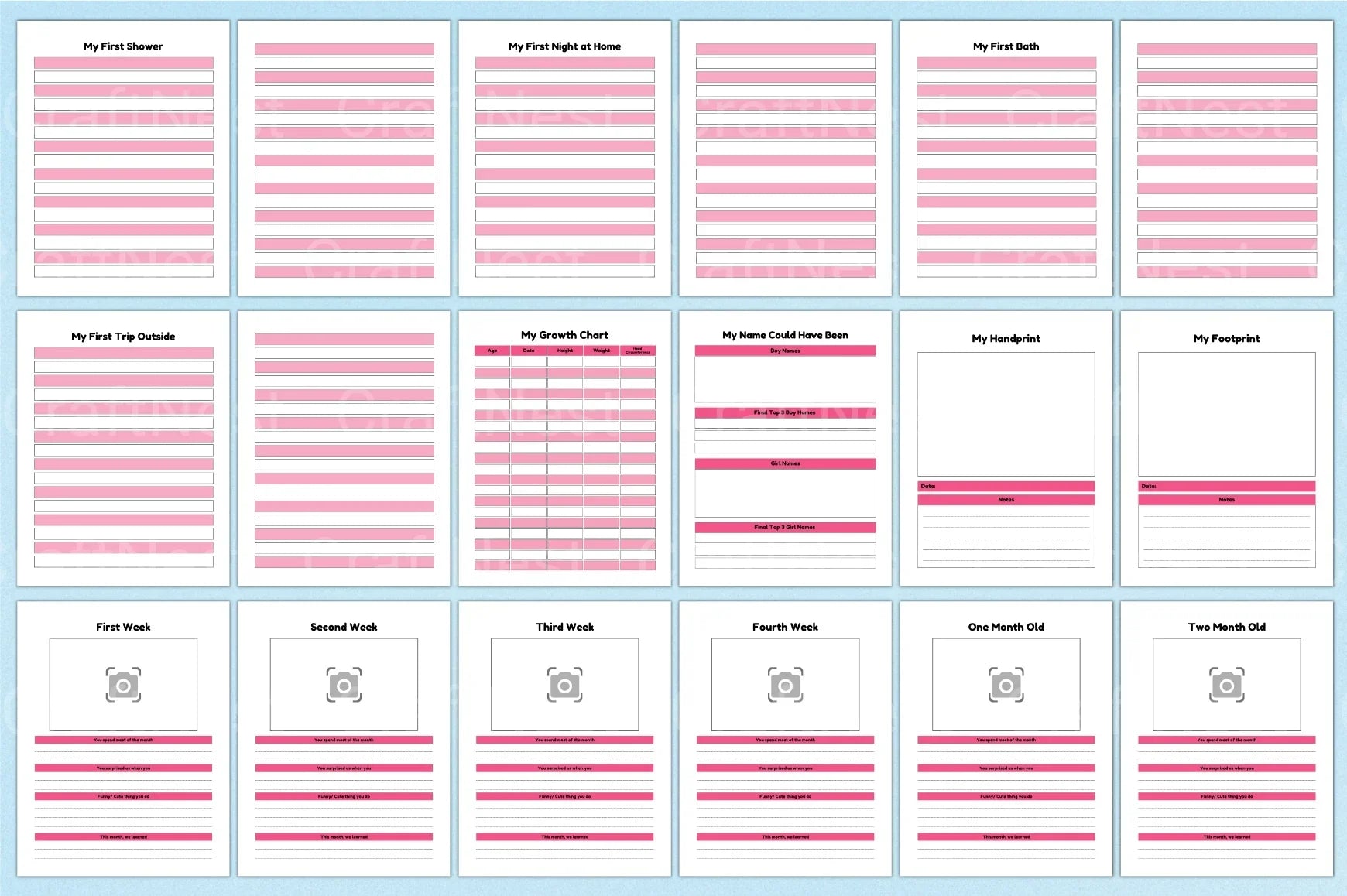 Baby Memory Book: Cherished Keepsake for New Parents - CraftNest - Digital Crafting and Art