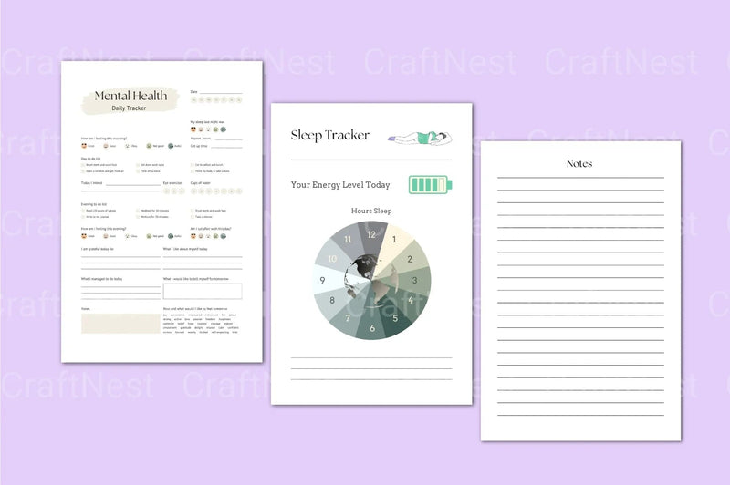 Daily Mood Tracker Template - CraftNest - Digital Crafting and Art