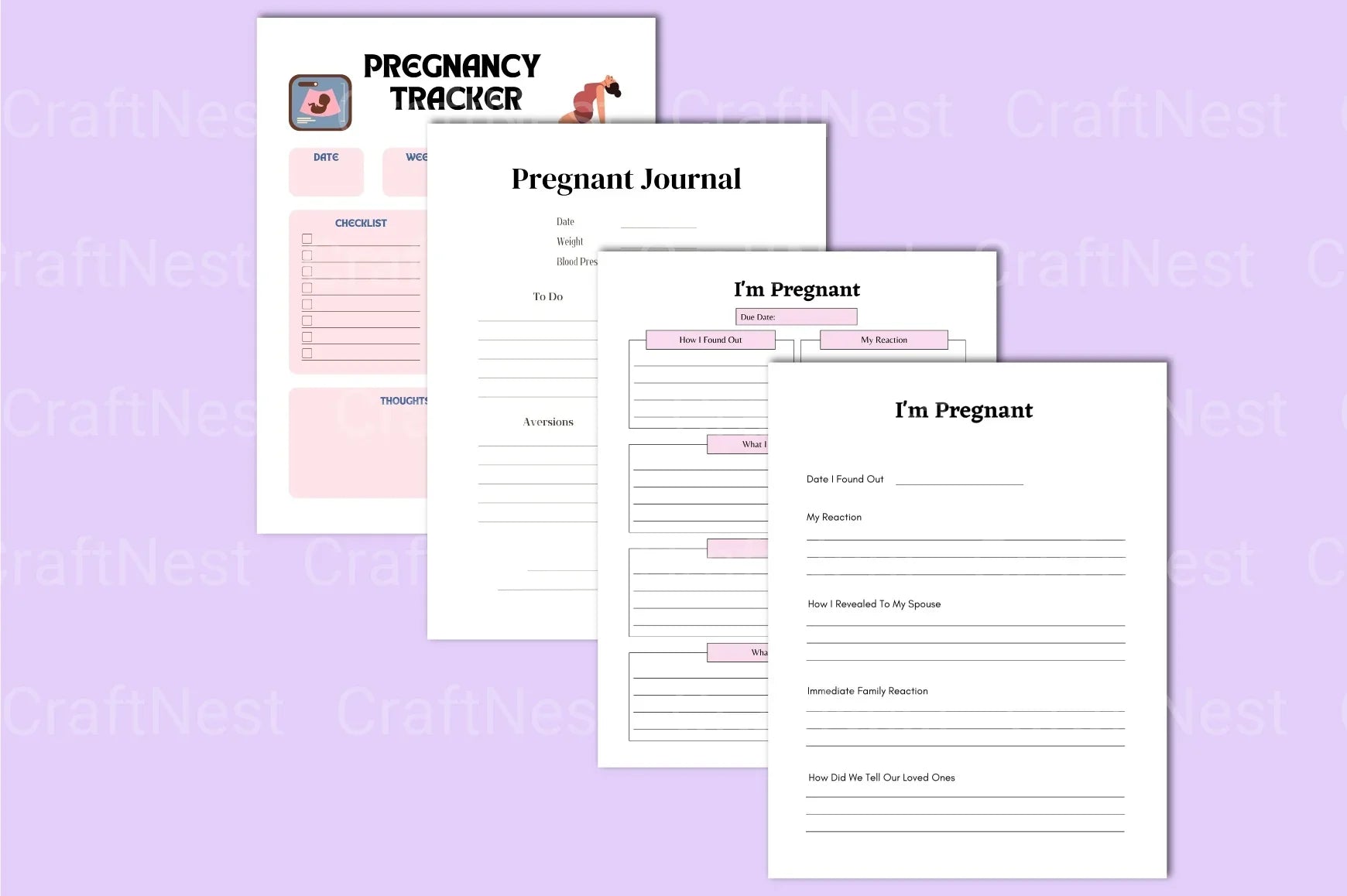 My Pregnancy Journey - CraftNest - Digital Crafting and Art