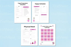 Self-Care Wellness Planner for Personal Growth - CraftNest - Digital Crafting and Art