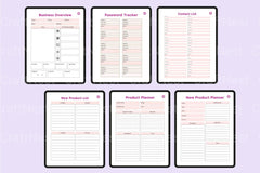 Side Hustle Planner for Entrepreneurs - CraftNest - Digital Crafting and Art