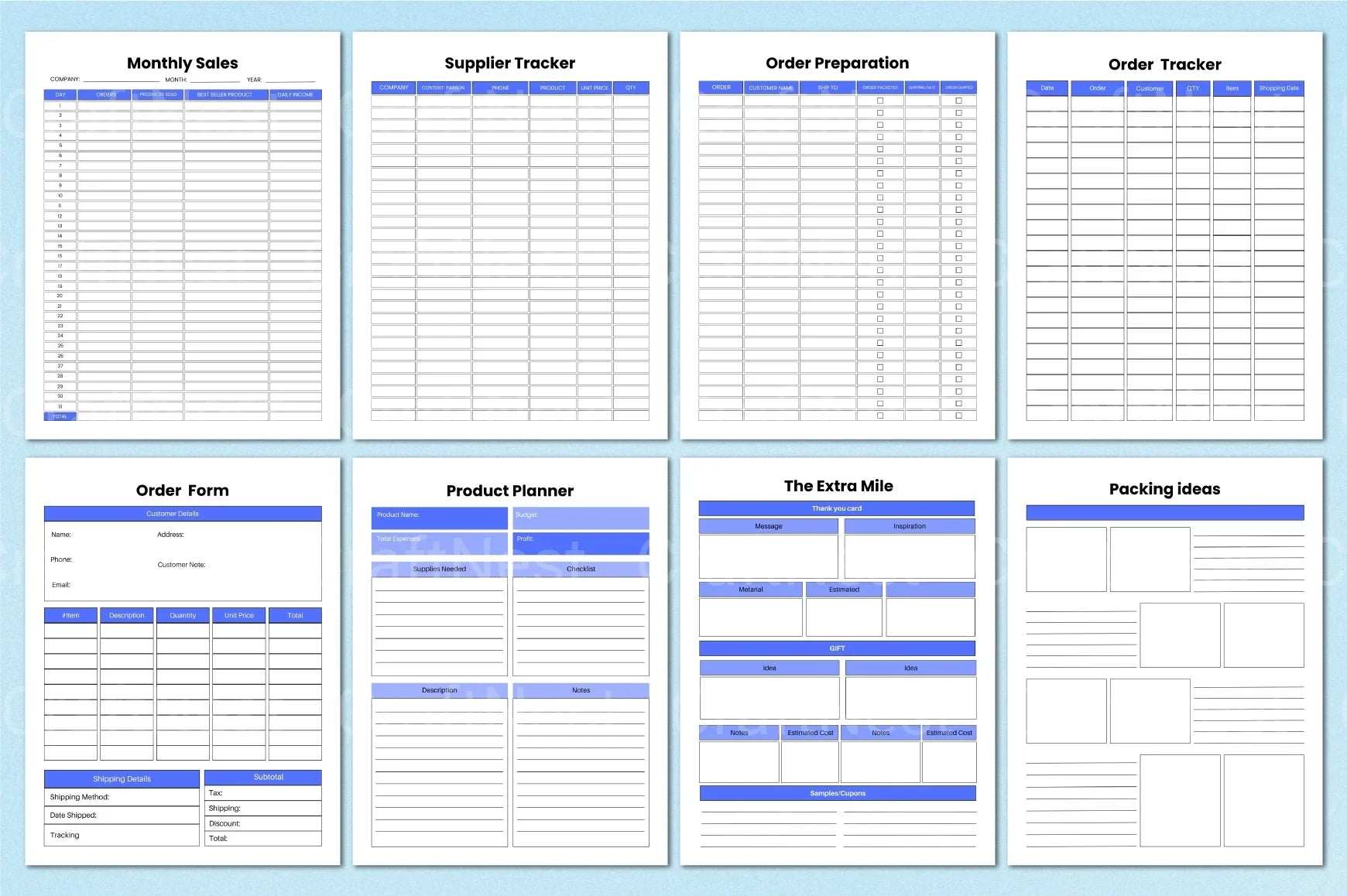 Craft Handmade Business Planner - CraftNest - Digital Crafting and Art
