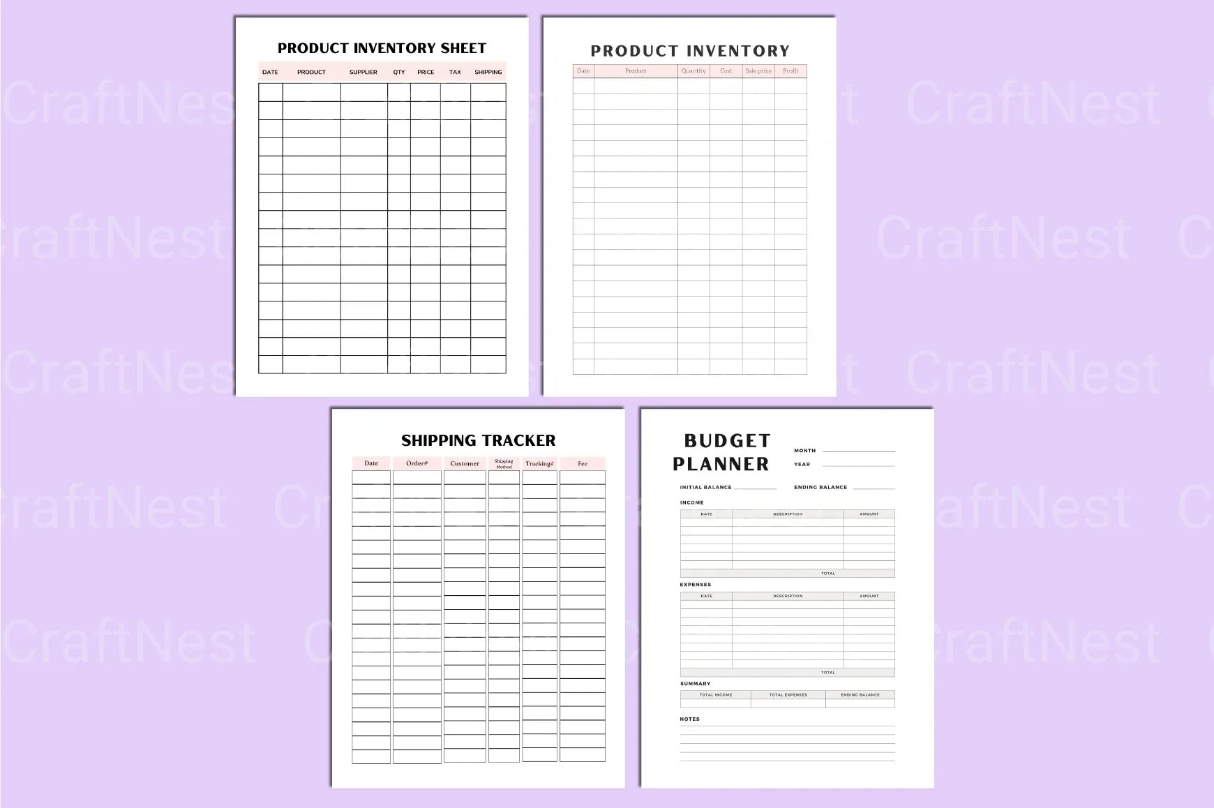 Shirt Business Planner Guide - CraftNest - Digital Crafting and Art