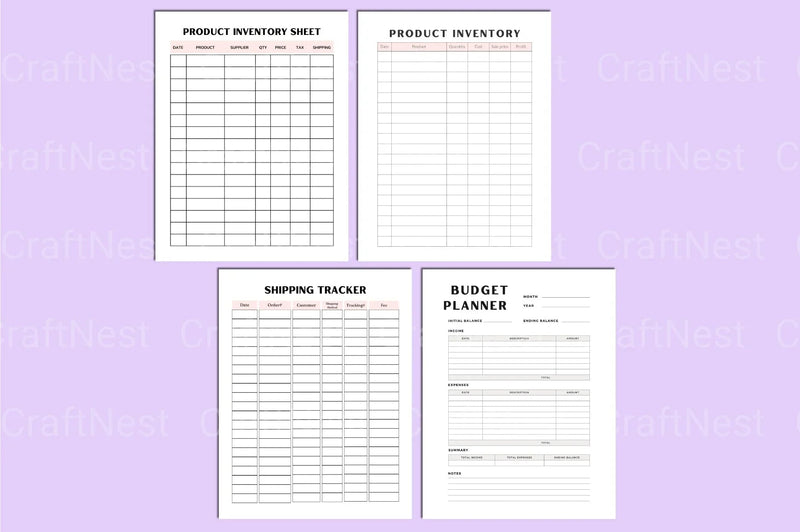 Shirt Business Planner Guide - CraftNest - Digital Crafting and Art