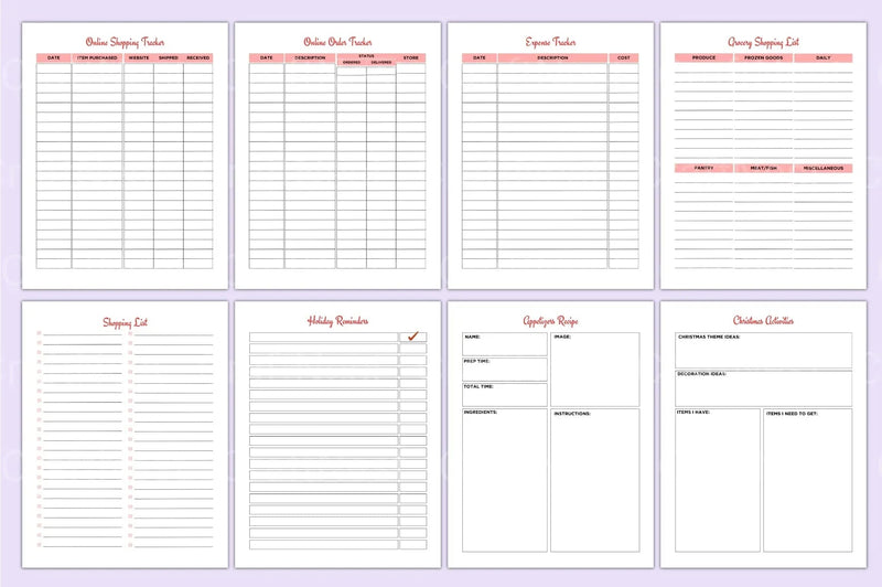 Christmas Planner: Organize Your Holiday Season - CraftNest - Digital Crafting and Art