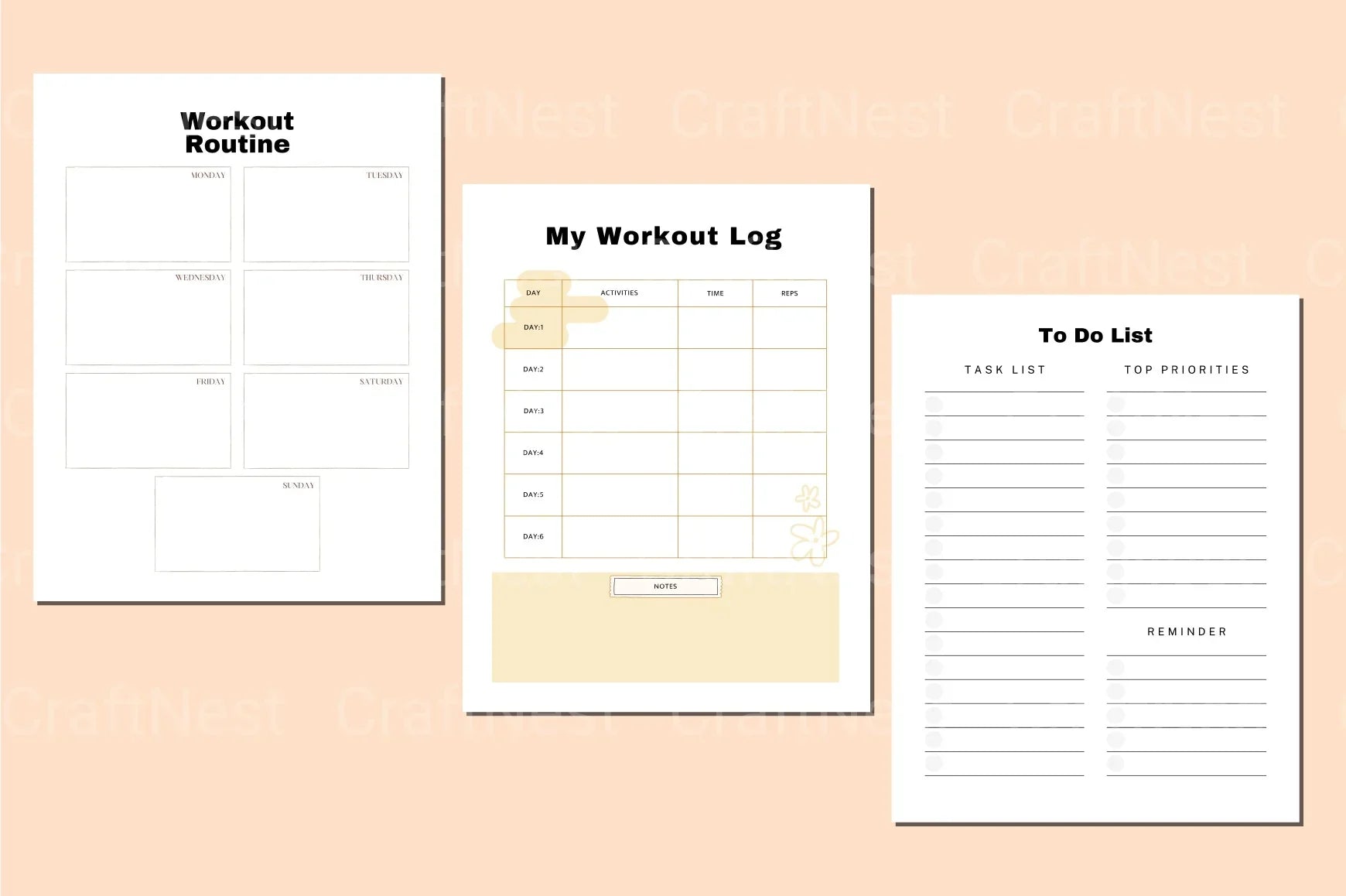 Weight Loss Planner - CraftNest - Digital Crafting and Art