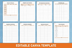 Pet Care Planner: Organize Your Pet's Needs - CraftNest - Digital Crafting and Art