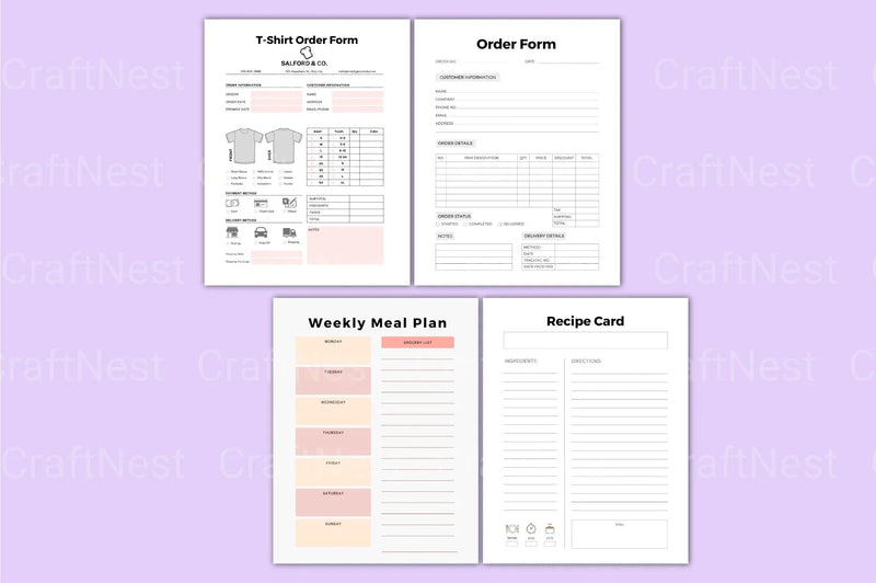 Editable Canva Template Collection - CraftNest - Digital Crafting and Art