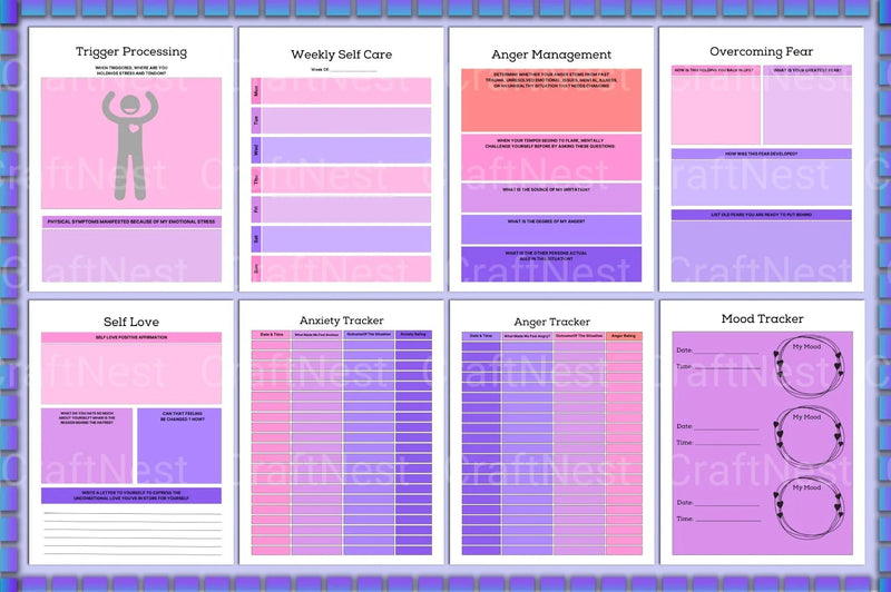 Trauma Processing Workbook for Healing and Recovery - CraftNest - Digital Crafting and Art