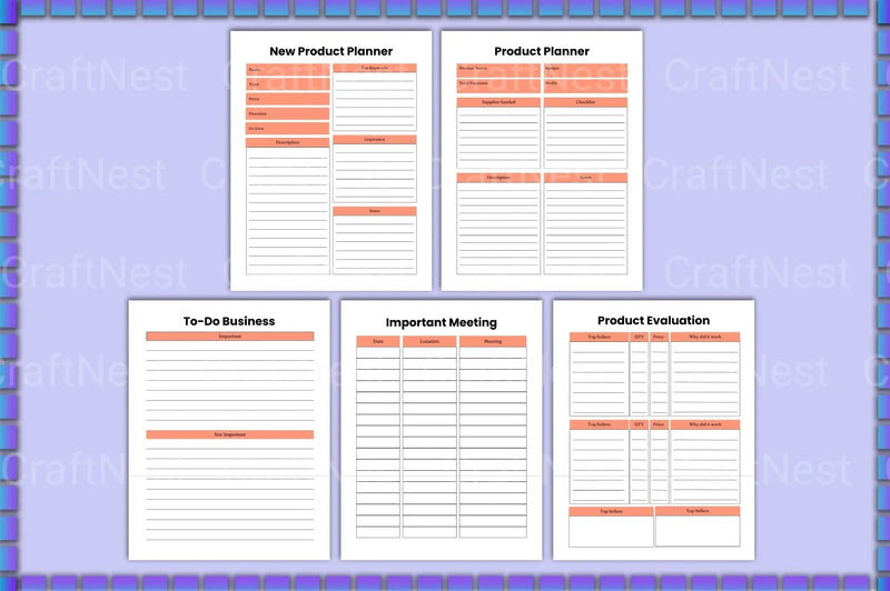 Small Business Planner Guide - CraftNest - Digital Crafting and Art