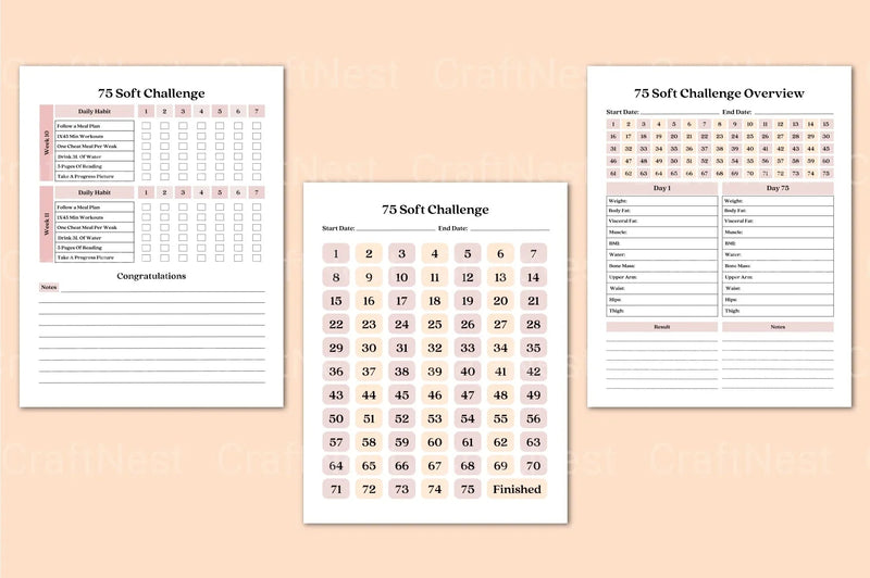 Soft Challenge Tracker Tool for Goal Setting - CraftNest - Digital Crafting and Art