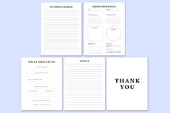 Gratitude Growth Planner - Printable Journal Bundle - CraftNest - Digital Crafting and Art