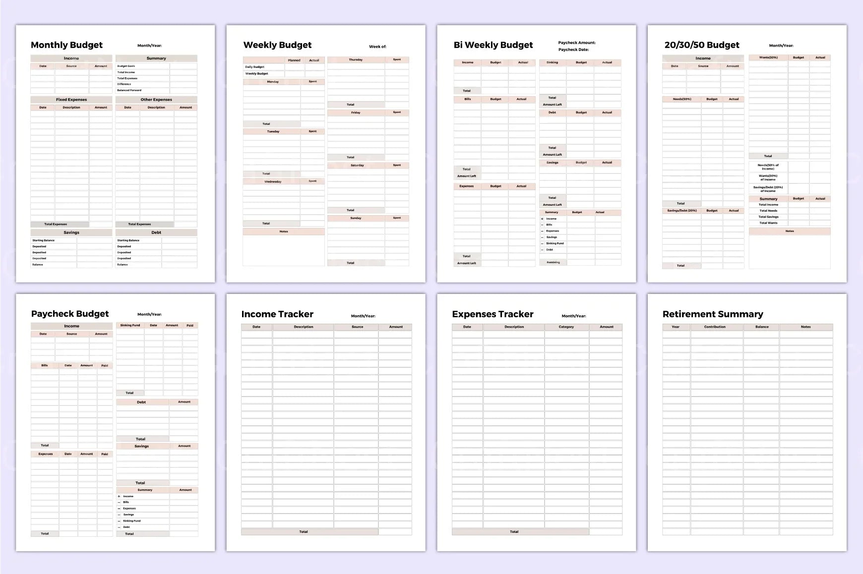 Budget Planner 2023 - CraftNest - Digital Crafting and Art