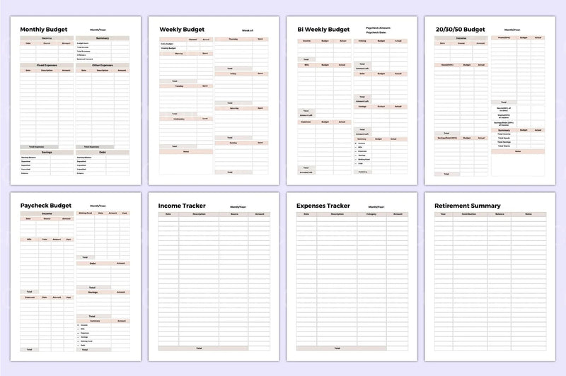 Budget Planner 2023 - CraftNest - Digital Crafting and Art