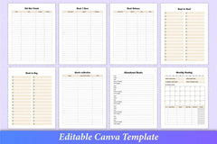 Reading Book Planner for Organized Reading - CraftNest - Digital Crafting and Art