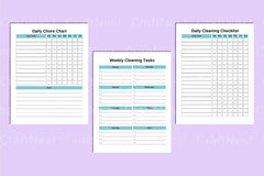 ADHD Cleaning Planner for Effective Organization - CraftNest - Digital Crafting and Art