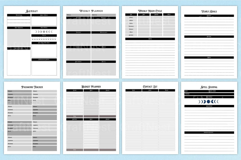 Witchy Planner: Enchant Your Daily Organization - CraftNest - Digital Crafting and Art