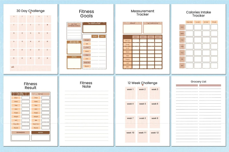 Fitness Meal Planner Guide - CraftNest - Digital Crafting and Art
