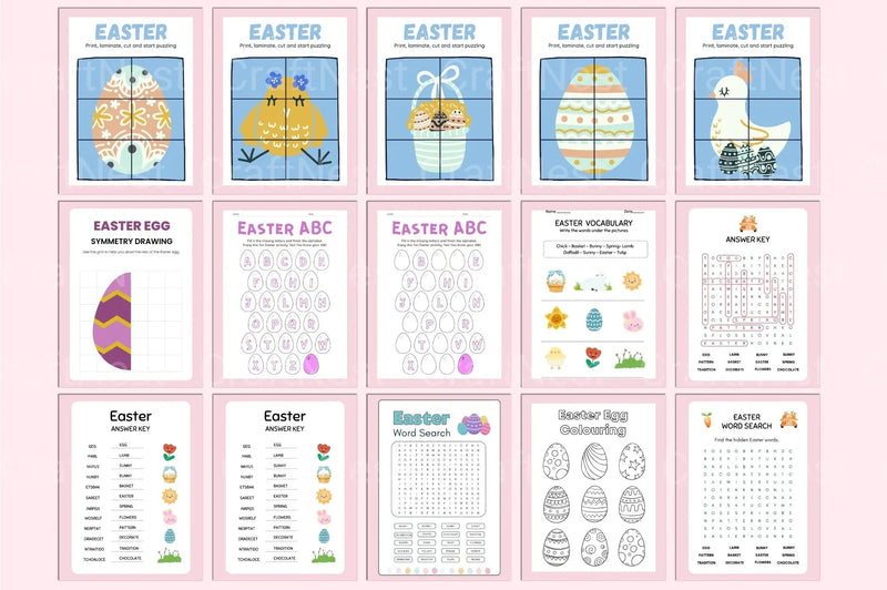 Easter Activity Coloring Book for Kids - CraftNest - Digital Crafting and Art
