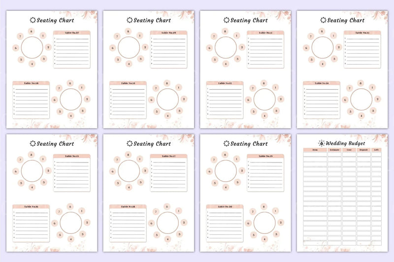 Ultimate Wedding Planner Canva Template - CraftNest - Digital Crafting and Art