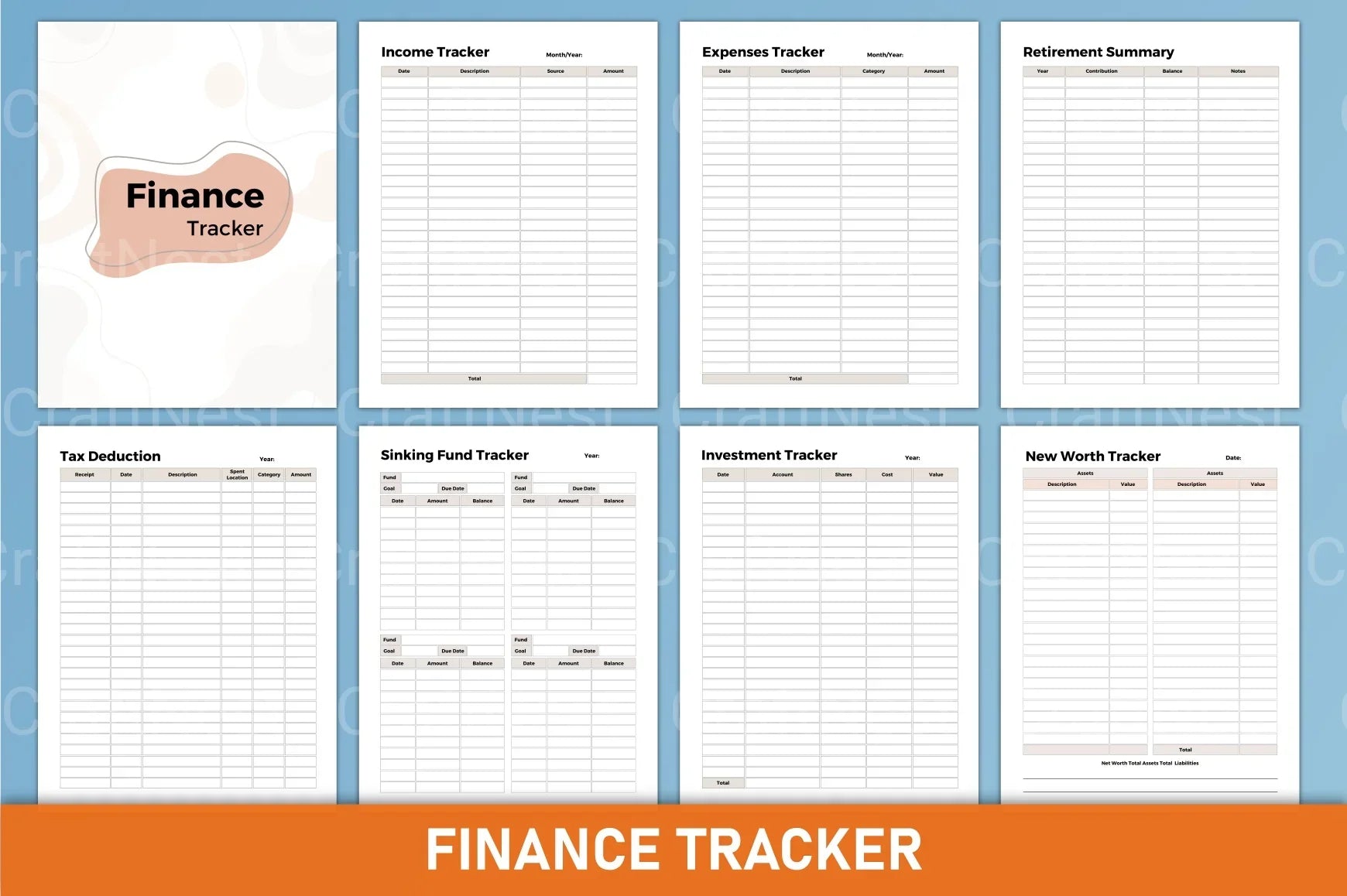 Budget Finance Planner - CraftNest - Digital Crafting and Art