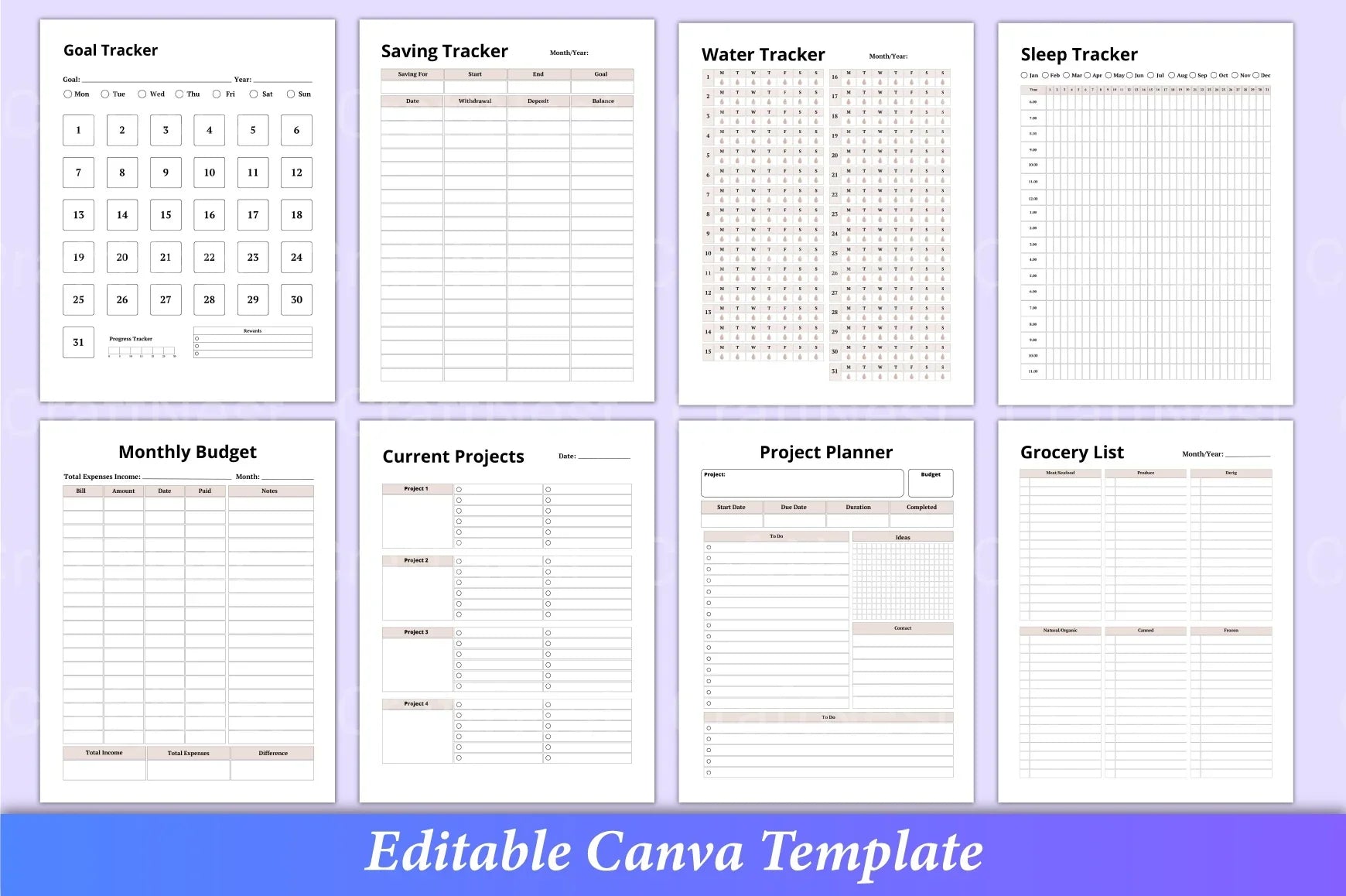 Ultimate Planner Template Canva - CraftNest - Digital Crafting and Art