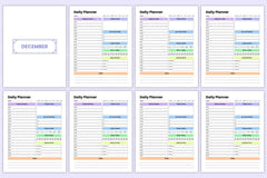 Undated Yearly Daily Planner - CraftNest - Digital Crafting and Art