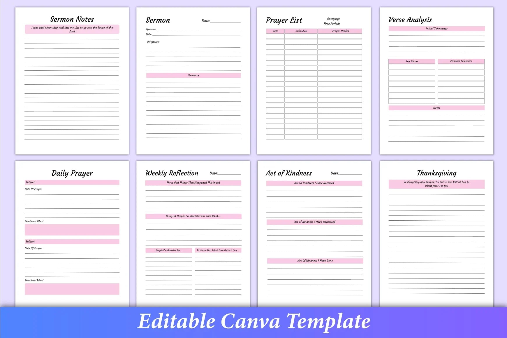 Bible Devotional Planner - 100 Planner - CraftNest - Digital Crafting and Art