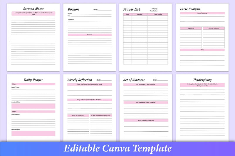Bible Devotional Planner - 100 Planner - CraftNest - Digital Crafting and Art