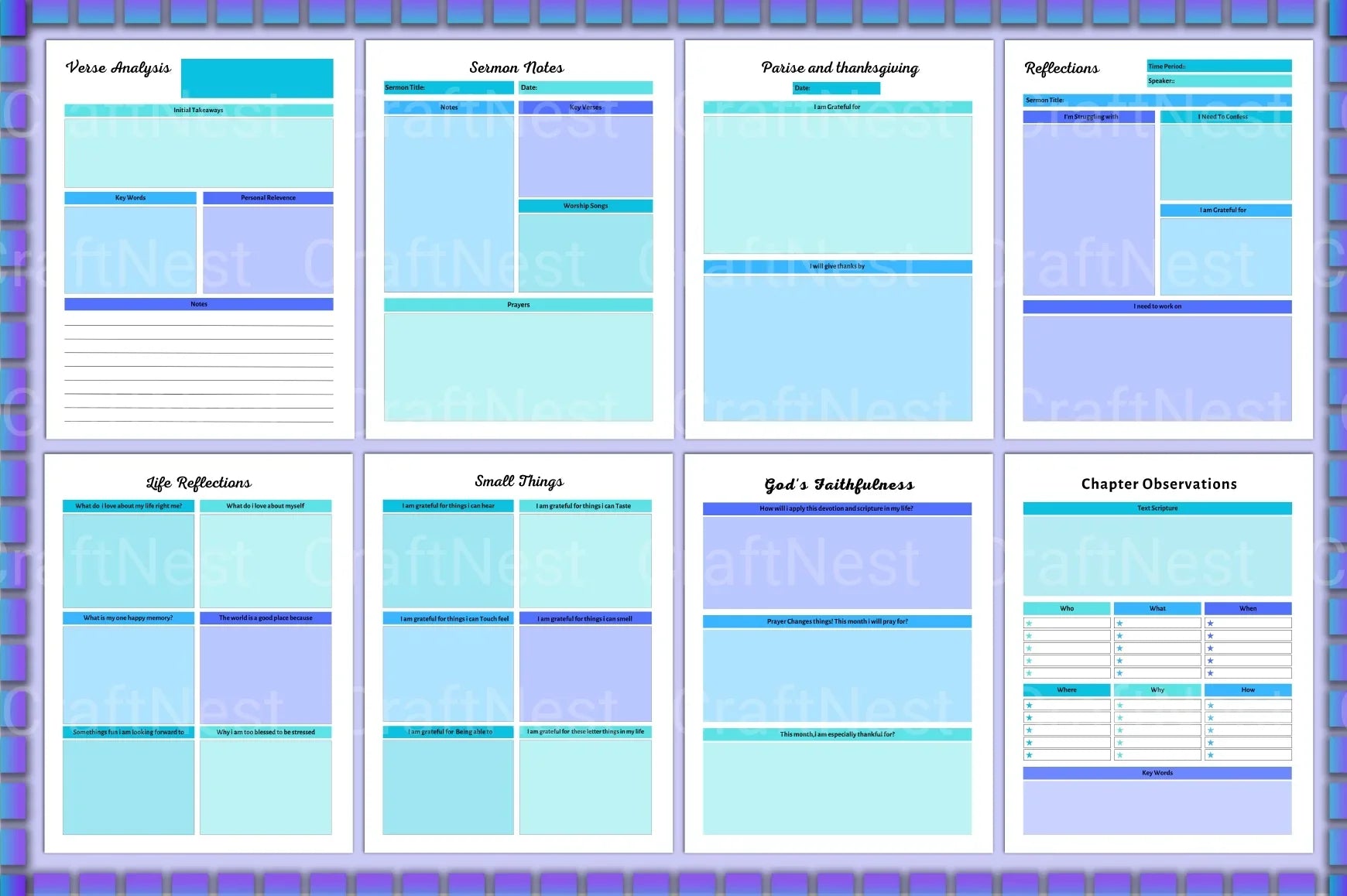 Bible Devotional Planner for Daily Inspiration - CraftNest - Digital Crafting and Art