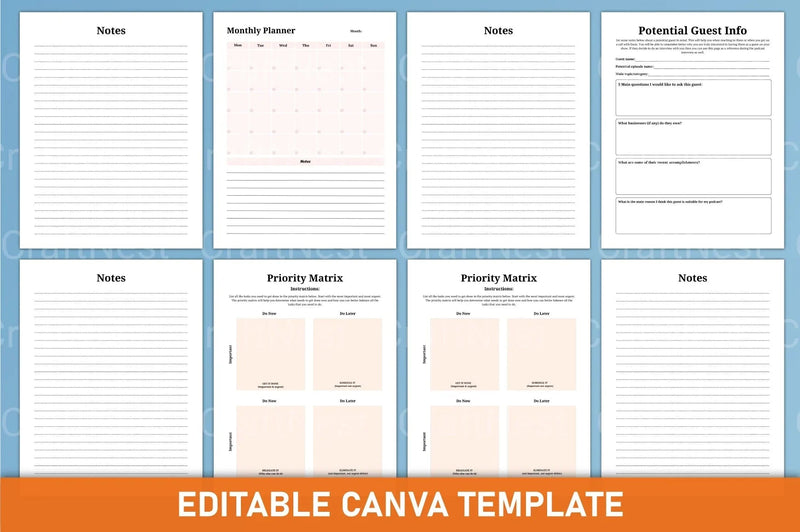 Ultimate Podcast Planner Guide - CraftNest - Digital Crafting and Art