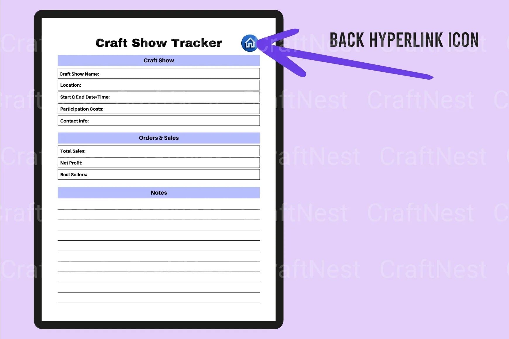 Craft Business Planner Guide - CraftNest - Digital Crafting and Art