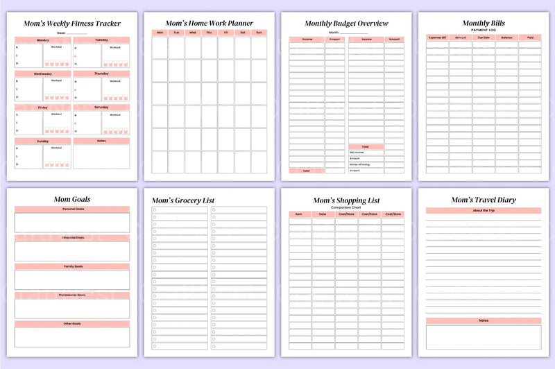 Busy Mom Life Organizer - CraftNest - Digital Crafting and Art