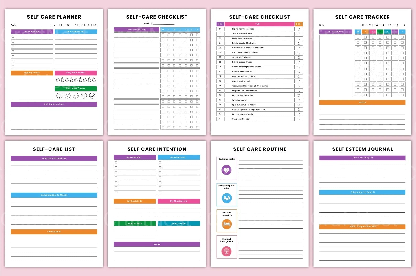 Self Care Growth Guide - CraftNest - Digital Crafting and Art