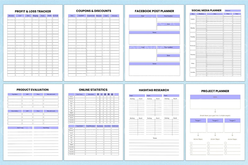 Shirt Business Planner Guide - CraftNest - Digital Crafting and Art
