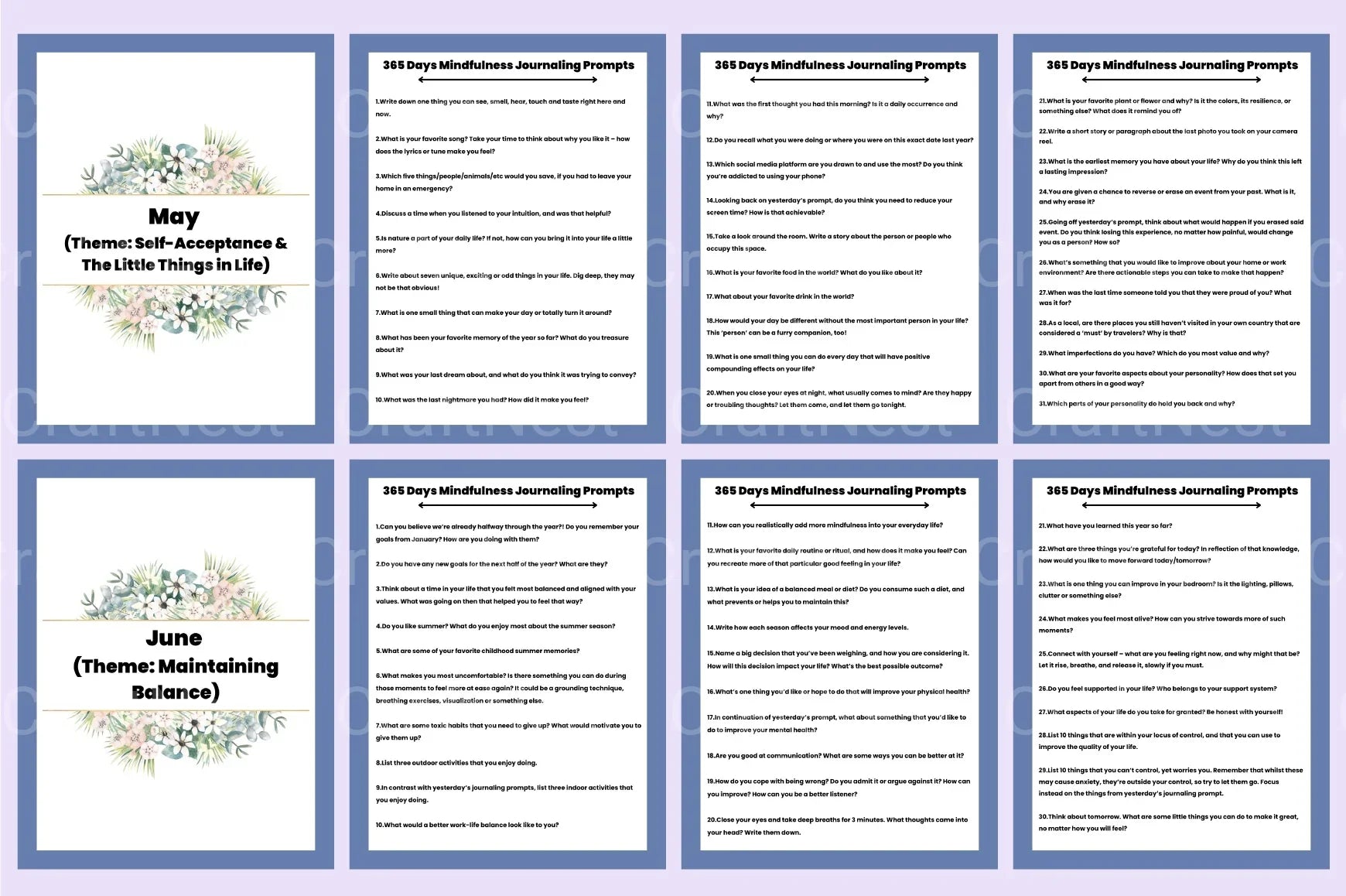 Mindfulness Journaling Prompts for Daily Reflection - CraftNest - Digital Crafting and Art