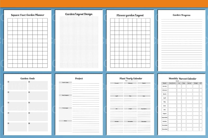 Garden Planner Canva Template - CraftNest - Digital Crafting and Art