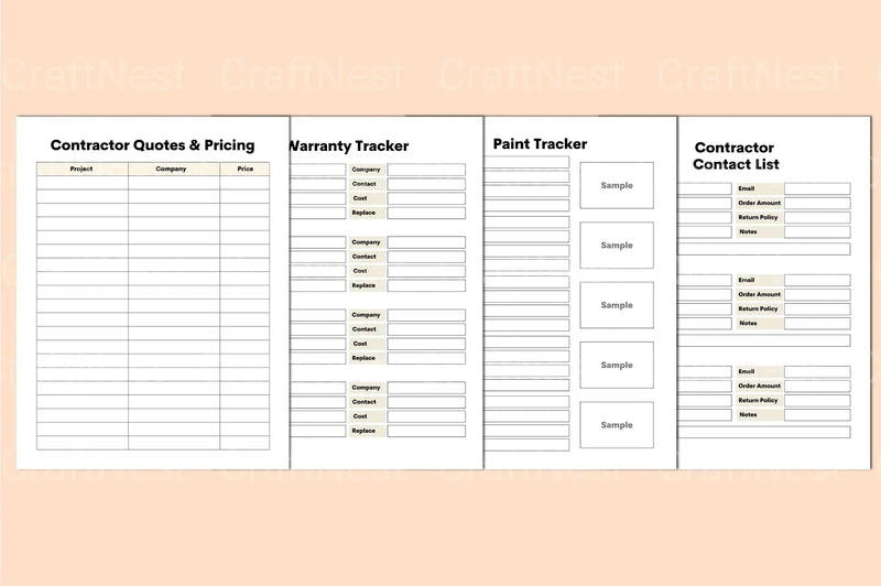 Home Renovation Planner Guide - CraftNest - Digital Crafting and Art