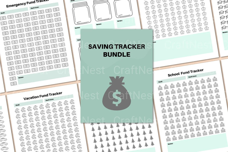 Efficient Saving Tracker for Budget Management - CraftNest - Digital Crafting and Art
