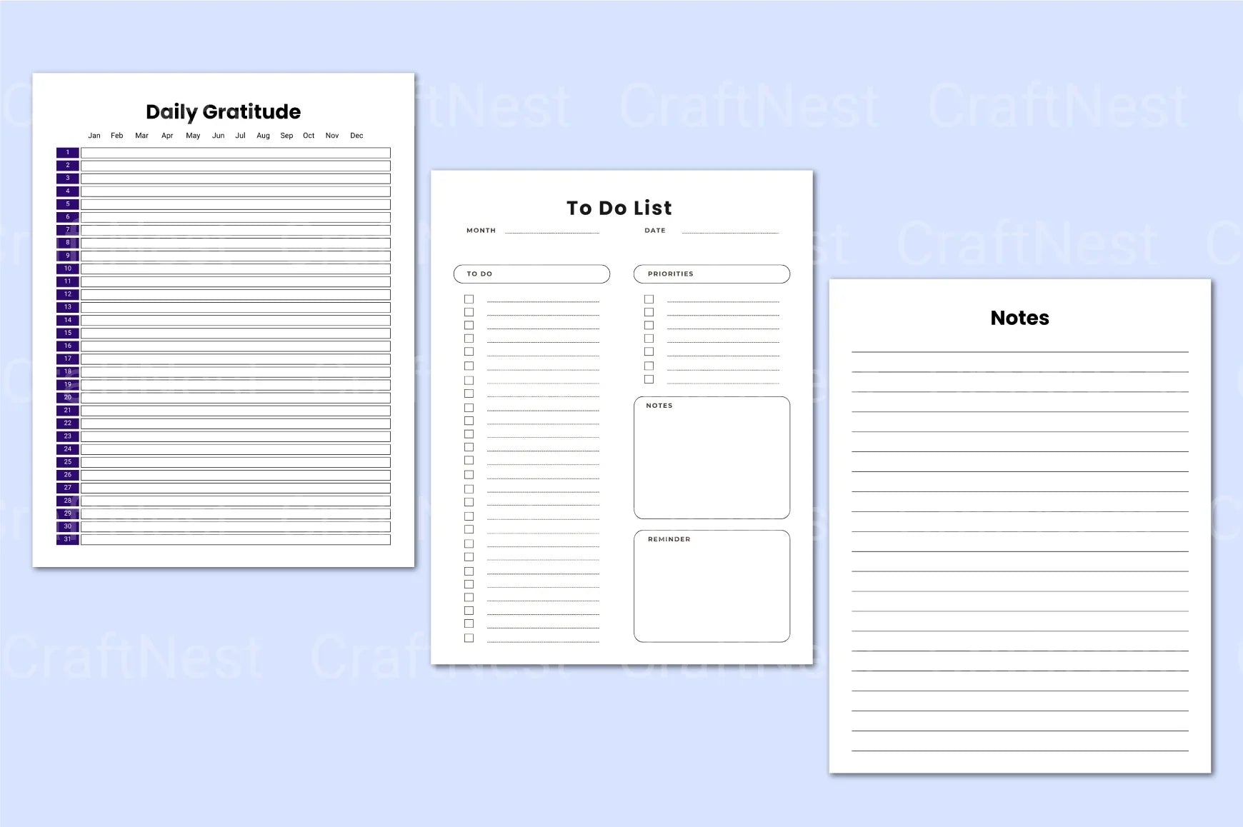 Wellbeing Clarity Workbook for Personal Growth - CraftNest - Digital Crafting and Art