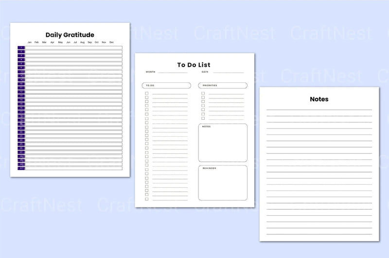 Wellbeing Clarity Workbook for Personal Growth - CraftNest - Digital Crafting and Art
